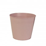 Květináč plechový 12 cm - růžový
