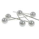 Špendlík bílá perla velká 10 mm/60mm - 1 ks