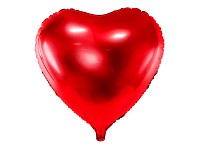 Foliový balonek srdce červené - 61 cm