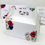 Krabička na výslužku s ouškem velká - anemone folklor