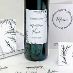 Etiketa na svatební víno 0,7l - rozmarýn