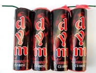 Dýmovnice se zápalnicí 4ks - červená