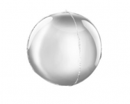 Foliový balónek kulatý 3D - stříbrný