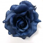 Hlavičky růží - tm.modré - 10 cm 