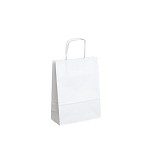 Papírová taška - bílá - 13x21cm