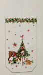 Celofánový sáček - vánoční stromeček - 11,5 x 19 cm 