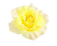 Hlavičky růží - žluté - 10cm