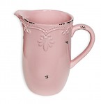Džbán keramický vintage růžový - 19,5 cm 