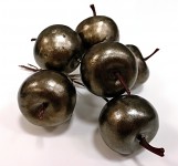 Jablíčka 3 cm - zelenozlatá - 3 ks 