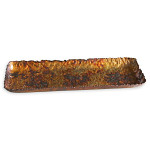 Aranžovací tác kovový hnědozlatý 38 cm