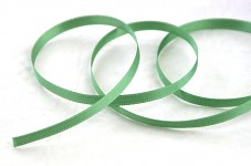 Saténová stuha oboulící - šalvějově zelená - 10 mm - 1m  