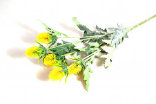 Bodlák kytice 68 cm - žlutý