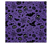 Halloweenské ubrousky fialové - 20 ks