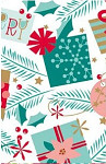 Balicí vánoční papír - 70cm x 2m - dárečky