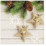 Ubrousky vánoční - větvičky a hvězdy