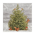Ubrousky 33x33 cm  -  vánoční strom - 20 ks