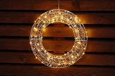 Světelný 120 LED věnec - 50 cm 