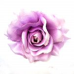 Hlavičky růží - sv.fialové 10 cm - 1 ks