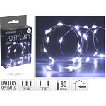 Světelný řetěz - teplé světlo - 10 LED - 90 cm