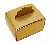Dárková krabička 35x48x41 mm - zlatá