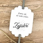 Kartičky na prskavky - bílá - 10 ks    