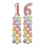 Párty narozeninová sestava balónků s čísly - barva na přání
