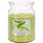 Vonná svíčka lux Bispol Aura - Green tea - 500 g 
