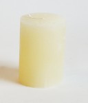 Svíčka rustikální - 5 x 10 cm - krémová