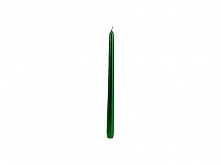 Svíčka konická 22 x 250 mm - smaragdově zelená metalická 