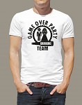 Rozlučkové tričko - pánské bílé - drinking team, game over
