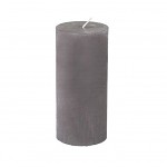 Svíčka rustikální - 10 x 7 cm - šedá