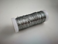 Drátek vázací - stříbrný - 0,2 mm/20 m