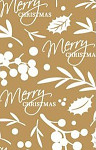Balicí vánoční papír - 70cm x 2m - zlatý Marry Christmas