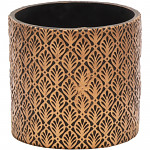Obal na květinu keramika 9x8 cm - bronzový