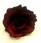 Hlavičky růží - burgundy 10 cm