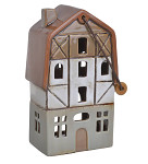 Dřevěná dekorace - perníčkový domeček - 1 ks