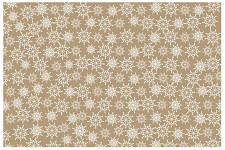Balicí kraftový vánoční papír - 70 cm x 2 m - vločky