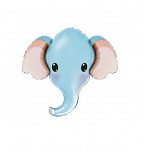 Foliový balonek - modrý slon - 81 cm 