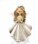 Andělka Lada s rozevlátou sukní - sv. hnědá