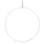 Kovový kruh bílý -  40 cm
