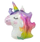 Foliový balonek - unicorn (jednorožec) - 60 cm 