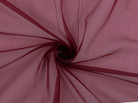 Jemný dekorační šifon - 160cm/5 m - bordo