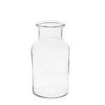 Váza sklo čirá rovná - 125 mm - půjčovna