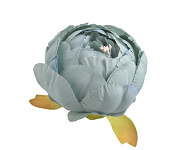 Hlavička pivoňky 7 cm - modro-šedá