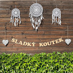 Girlanda papírová zlatá perleť v.12 cm - SLADKÝ KOUTEK 