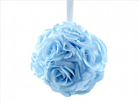 Koule z růží 15 cm - sv.modrá