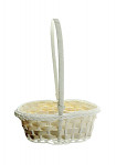 Košíček bambusový krémový oválný - 11 cm  