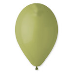 Balonek latexový 30 cm - pastelový olivový - 1 ks