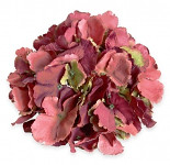 Vazbový květ hortenzie LUX  - bordó-zelený