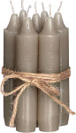 Svíčka rovná malá 11 cm - taupe